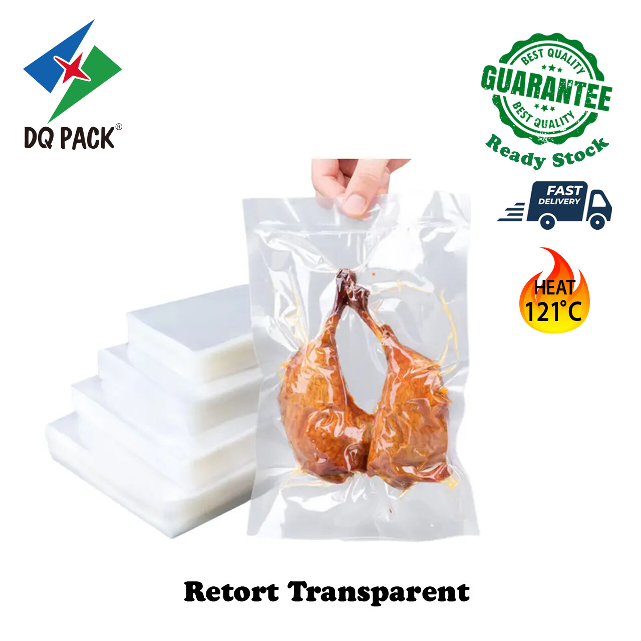 Pcs Transparent Retort Pouch Bag Sambal Paste Sauce Plastic Clear