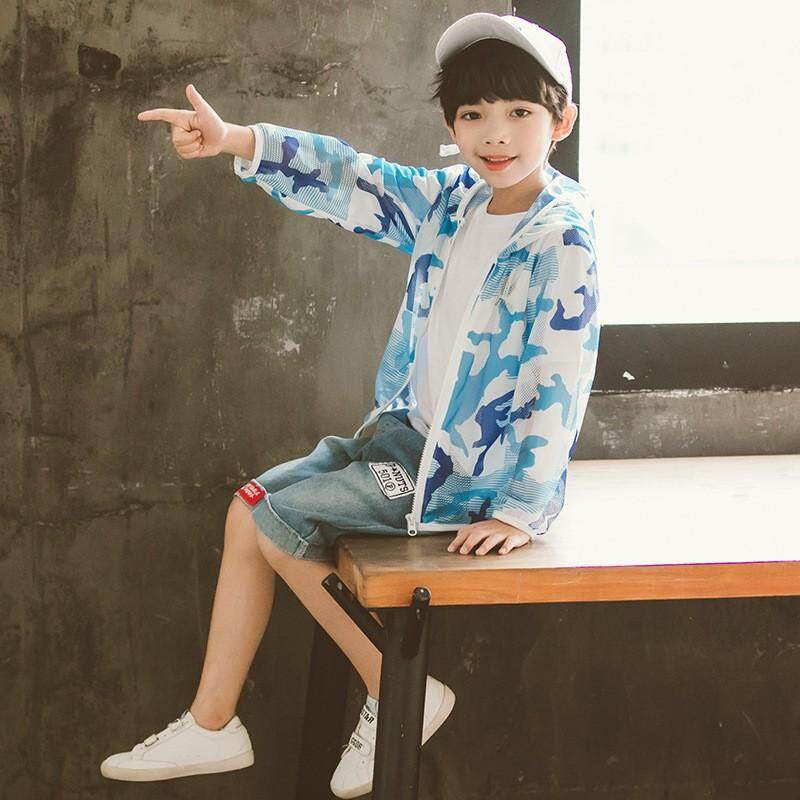 Boys'Sunscreen เสื้อผ้าฤดูร้อน 2019 ใหม่เด็กเสื้อผ้า, Boys'and ชุดว่ายน้ำบาง Outerwear, Camouflage เครื่องปรับอากาศเสื้อผ้า Boys'Sunscreen เสื้อผ้าฤดูร้อน 2019 ใหม่เด็กเสื้อผ้า, Boys'and ชุดว่ายน้ำบาง Outerwear, Camouflage เครื่องปรับอากาศเสื้อผ้า