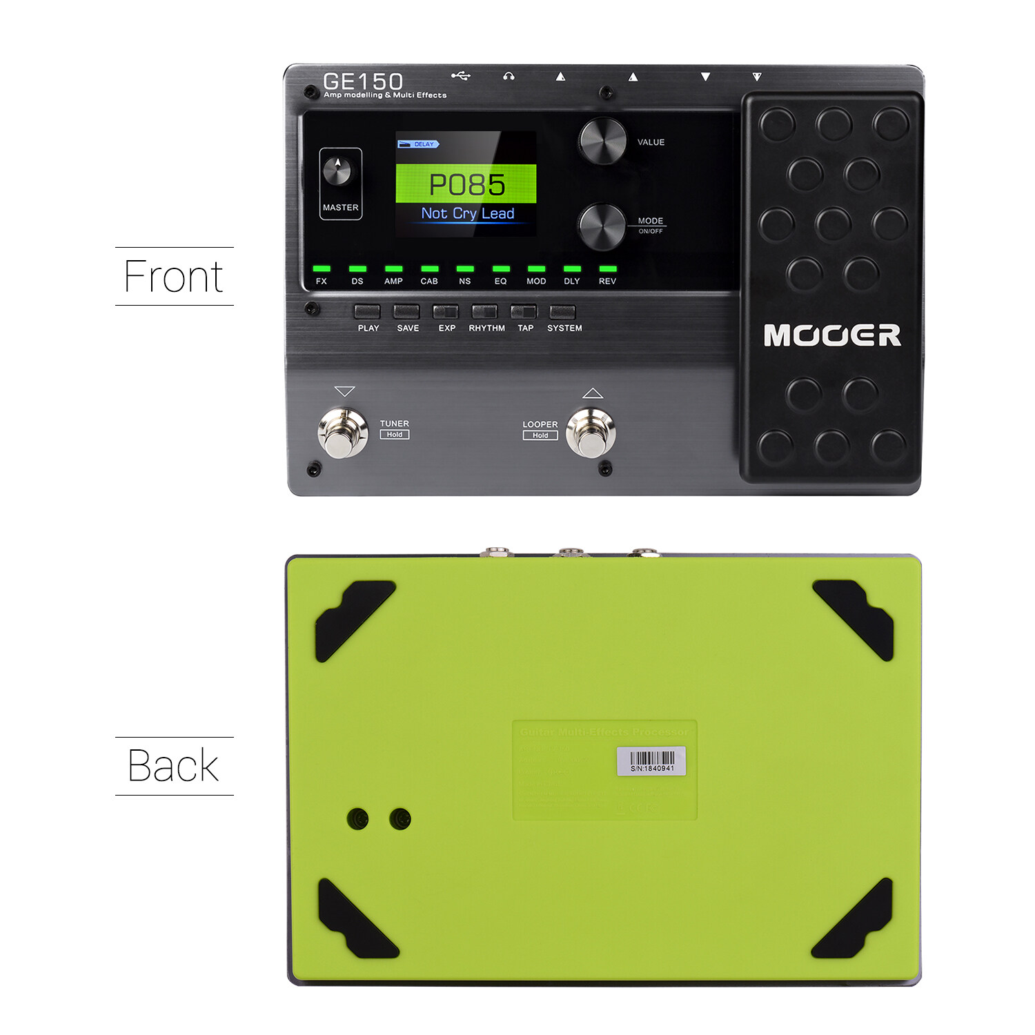 MOOER GE150 Modeling Multi Effects Pedal 55 Amplifierรน 151