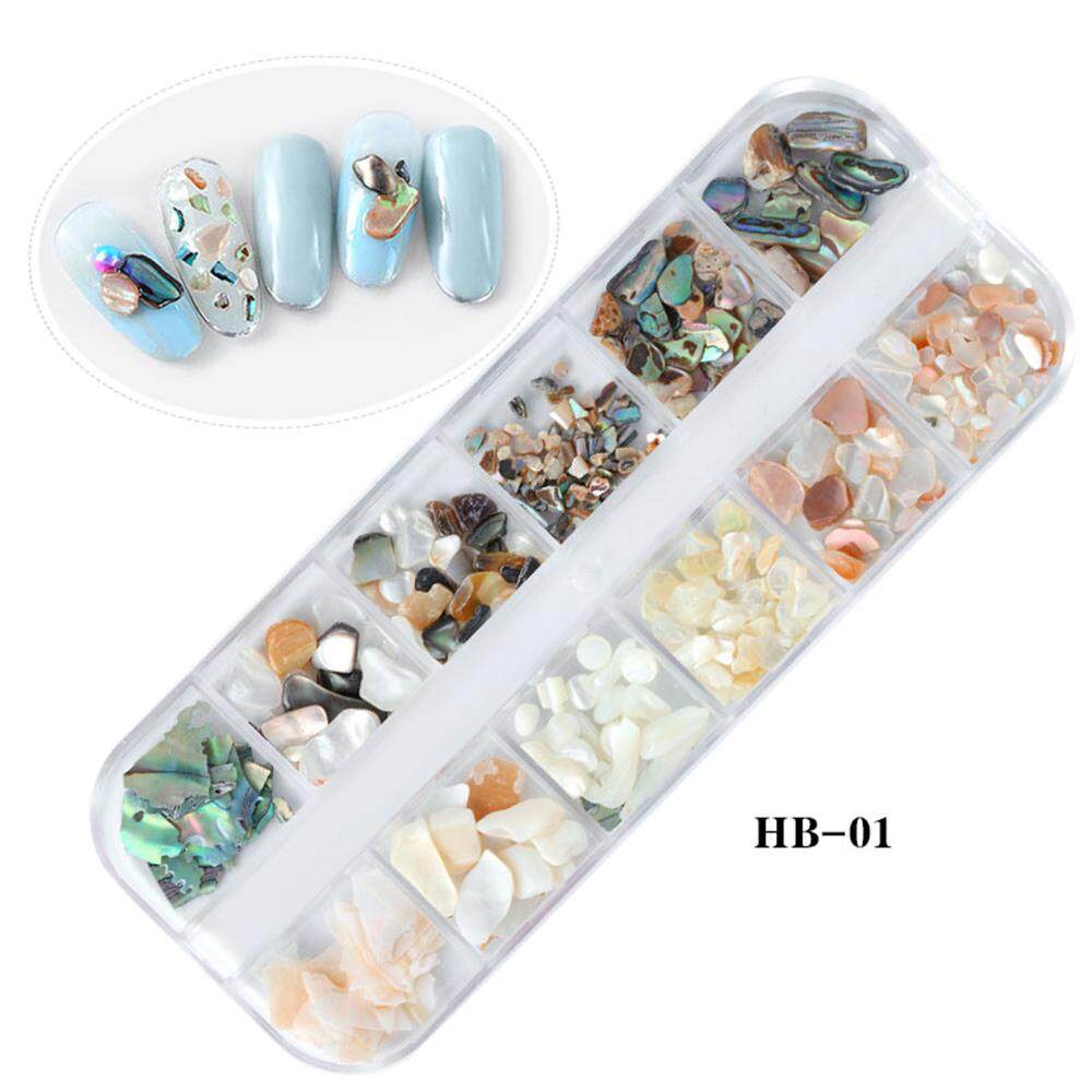 12 กริด/กล่องเล็บเปลือกชิ้น Abalone หนาสูงแวววาวเครื่องประดับเล็บชุดต่างหูมุกโลหะกำไลข้อมือแฟชั่นสตรีทนทาน 3D Rhinestones DIY 12 กริด/กล่องเล็บเปลือกชิ้น Abalone หนาสูงแวววาวเครื่องประดับเล็บชุดต่างหูมุกโลหะกำไลข้อมือแฟชั่นสตรีทนทาน 3D Rhinestones DIY