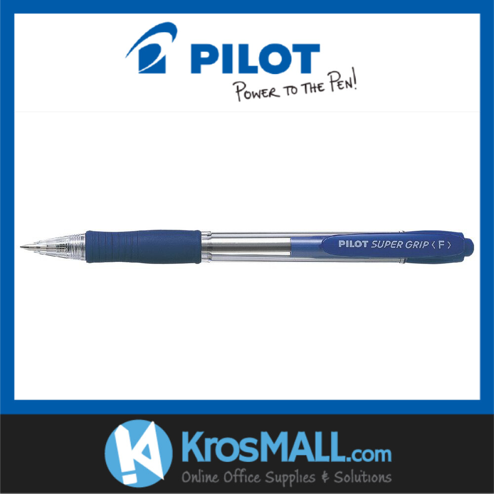 Pilot Bpgp R Fine Super Grip Ball Pen Mm Blue Lazada