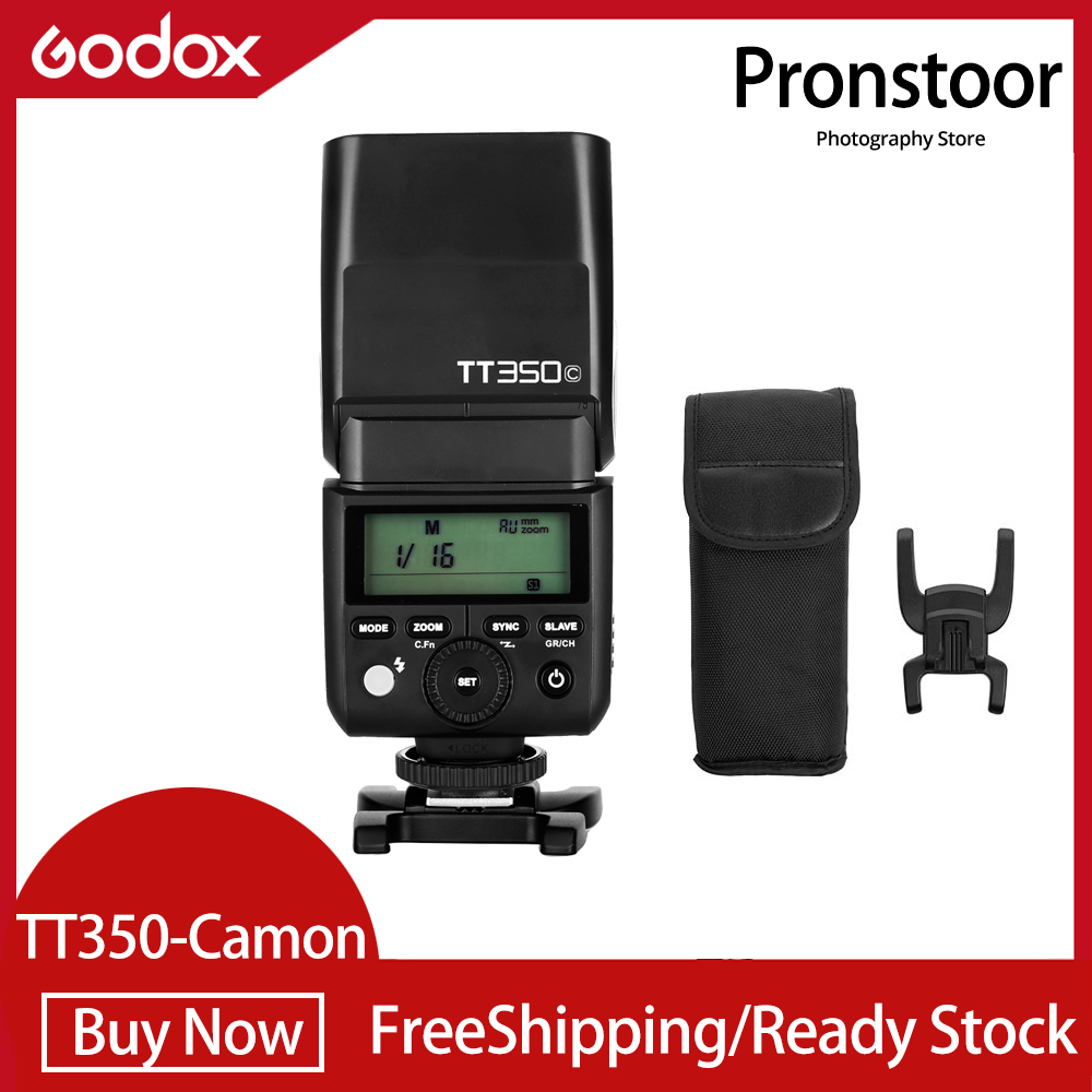 GODOX TT350 TT350C GN36 HSS 1 8000s TTL 2 4G Wireless X System Camera