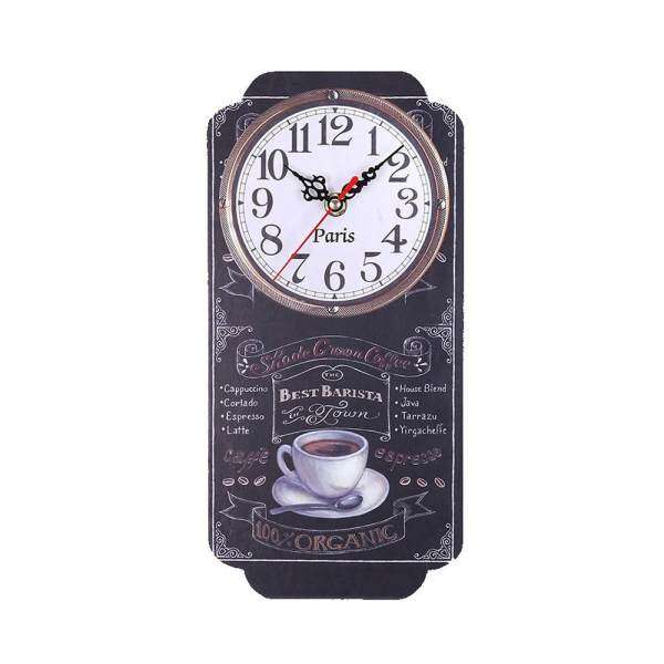 Nơi bán Treeone Retro Phong Cách Châu Âu Đồng Hồ Treo Tường Gỗ MDF Hoạt Động Bằng Pin Chống Nước Im Lặng Nghệ Thuật Trang Trí