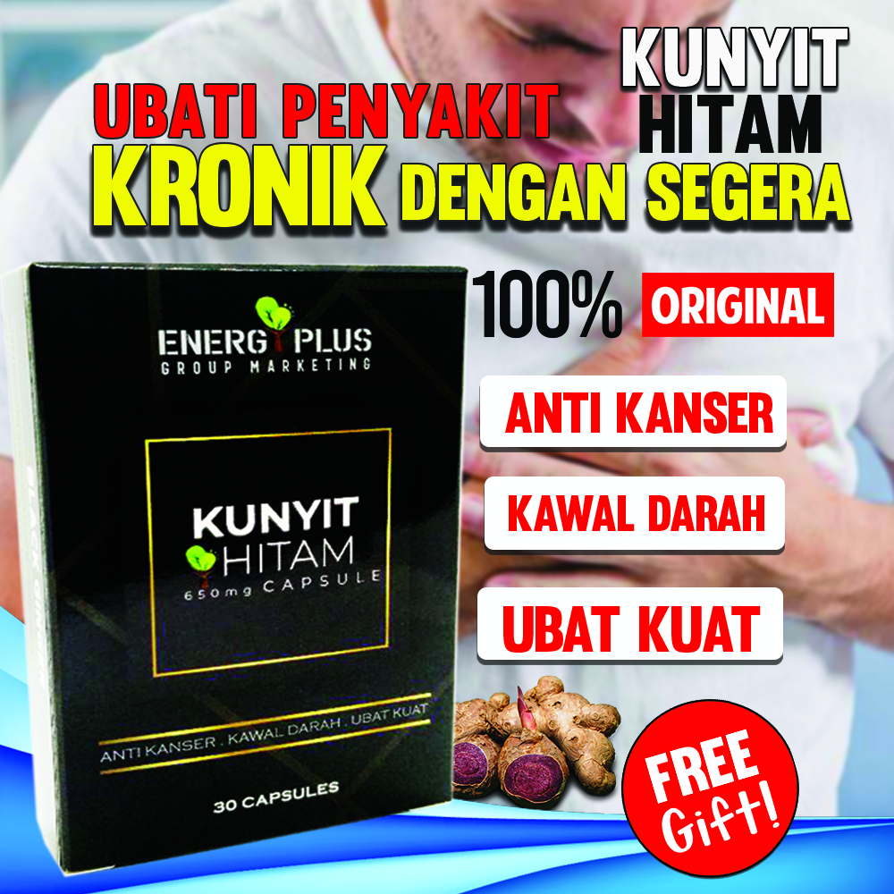 FREE GIFT 30 Kapsul KUNYIT HITAM Original HQ Malaysia Penawar