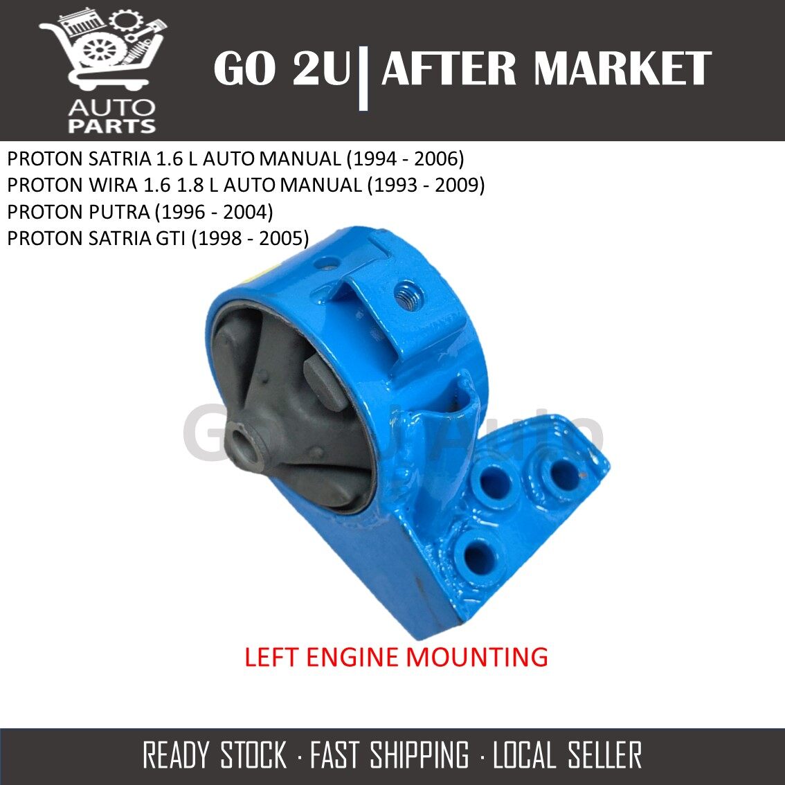 Heavy Duty Left Engine Mounting Blue Mb Proton Satria