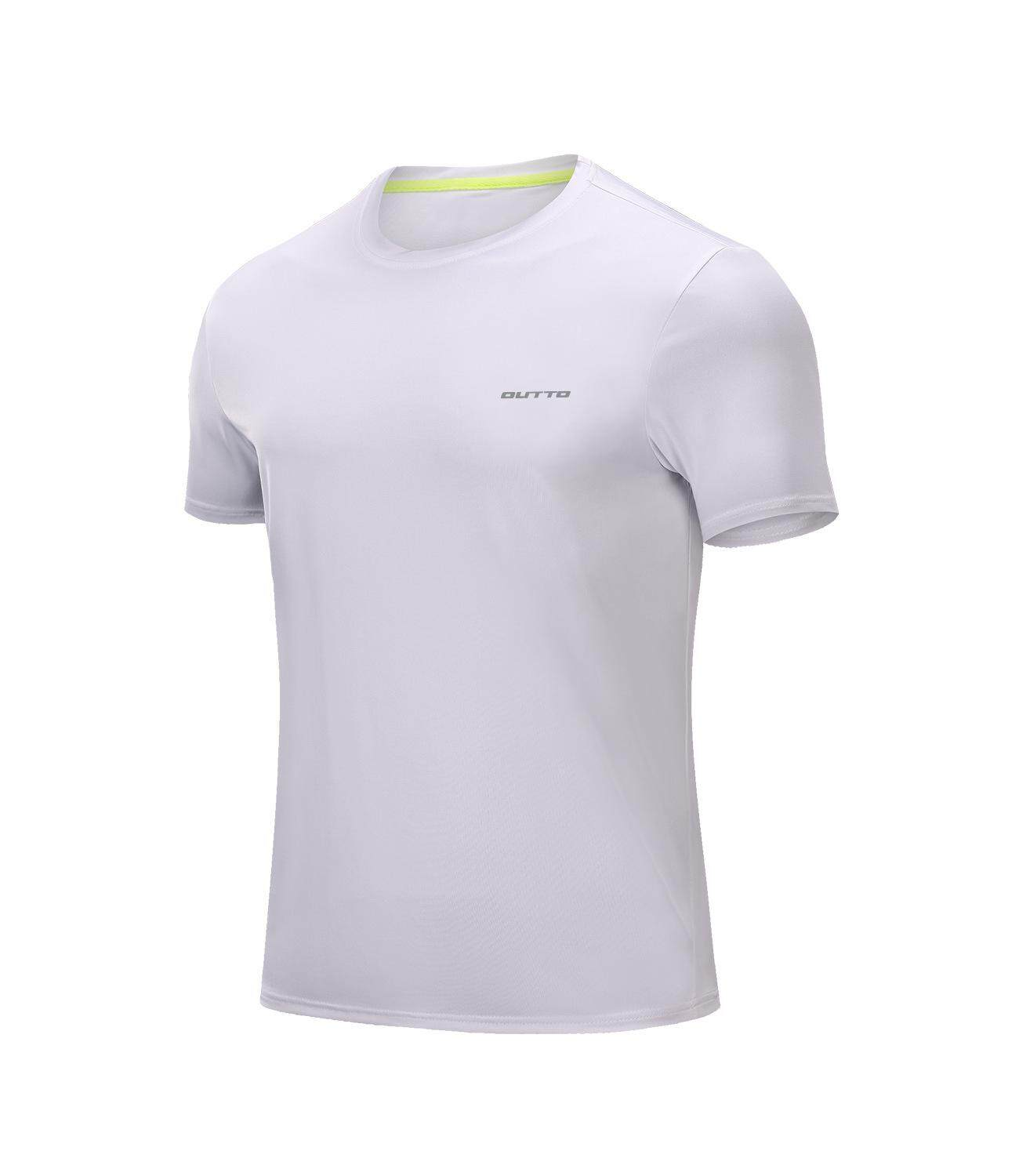 ผู้ชายแขนสั้นสูงยืดหยุ่น Wicking รวดเร็วแห้ง Breathable ผู้หญิงออกกำลังกายหลวมแห้งเร็ว