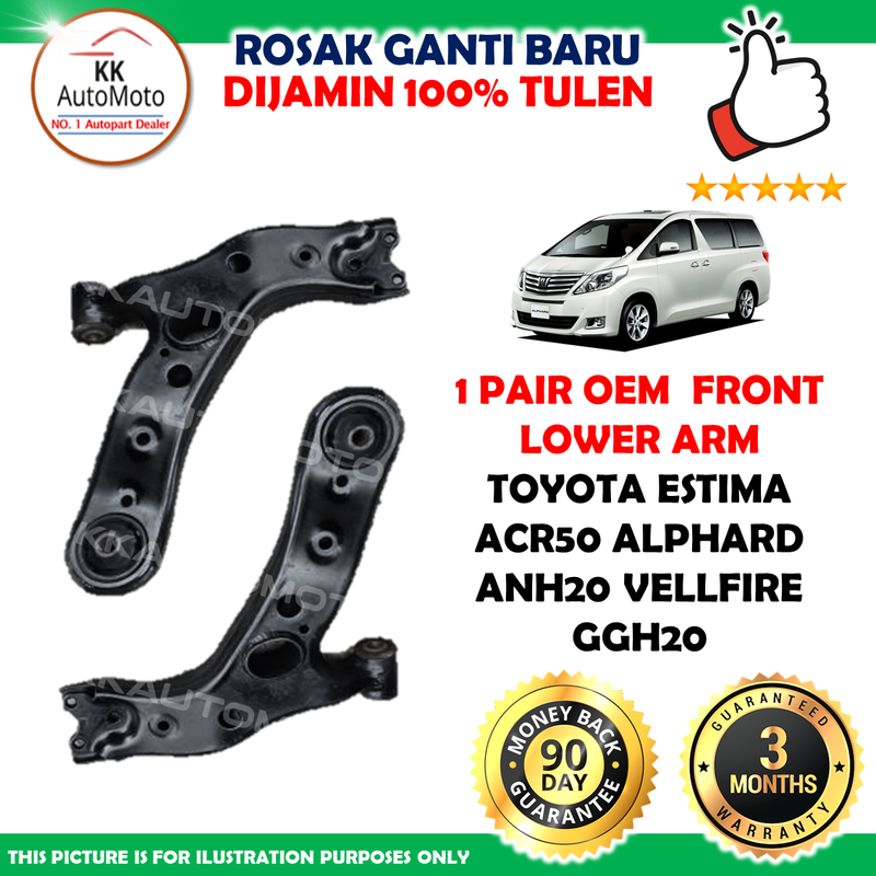 Toyota Estima Acr Alphard Anh Vellfire Ggh Pasang Pair Oem