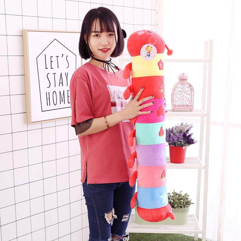 90 Cm Tujuh Warna-warni Lavender Caterpillar Gambar Indah Rag Doll Tidur Sofa Bantal Hadiah Mainan Figurine (The Merah Bisa Dibongkar untuk Mencuci DI DALAM DAN) -Internasional