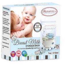 Autumnz Double ZipLock Breastmilk Storage Bag (25 bags)- 7oz