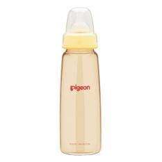 (FREE SHIPPING) Pigeon - Slim Neck PPSU Nursing Bottle with Peristaltic Nipple (M) *240ml/8oz*