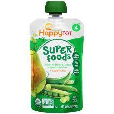 Happy Baby Happy Tot Super Foods Organic Pears Green Beans Peas + Super Chia 120G