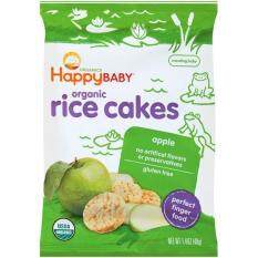 HAPPY BABY ORGANIC RICE CAKES, APPLE, 40G
