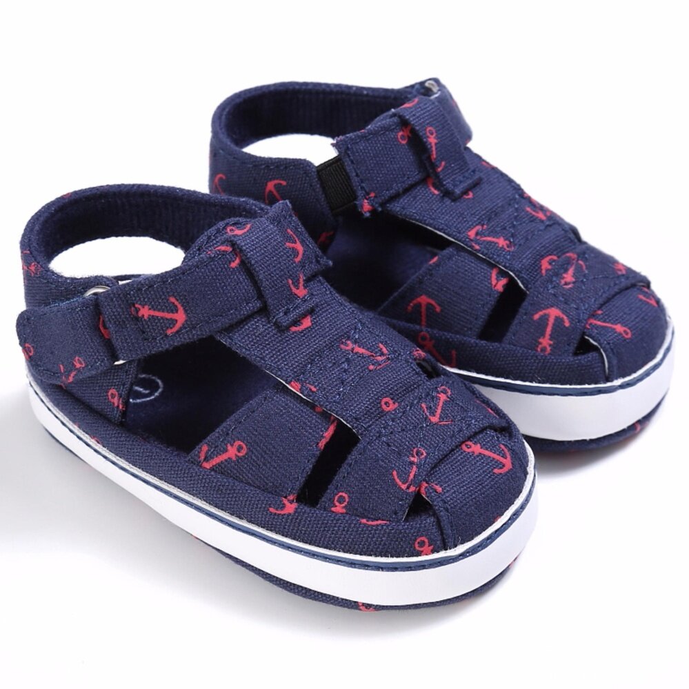 Infant Kids Girl Boys Soft Sole Crib Sandals Toddler Newborn Sneakers Shoes Blue - intl