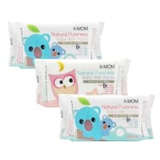 K-MOM - Natural Pureness Baby Wet Wipes 100pcs X 3