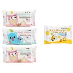 K-MOM Natural Pureness Baby Wet Wipes - 100pcs x3+ free 10pcs wet tissue 1 packs