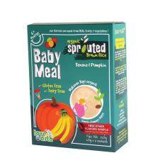 Love Earth Organic Sprouted Brown Rice Baby Meal Banana Pumpkin 6+3 Sachets 180G
