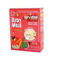 Love Earth Organic Sprouted Brown Rice Baby Meal Carrot Tomato Water Spinach 6 Sachets 180G