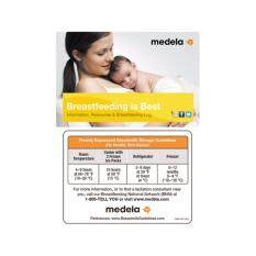 Medela Breastfeeding Resource Guide & Breastmilk Storage Guidelines Magnet