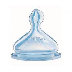 NUK Premium Choice Wide Neck Silicone Teat S1 (0-6mth) M Size - 2pcs