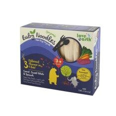 ORGANIC BABY NOODLES CARROT SWEET POTATO SPANICH 180G 30G X 6 SERVING