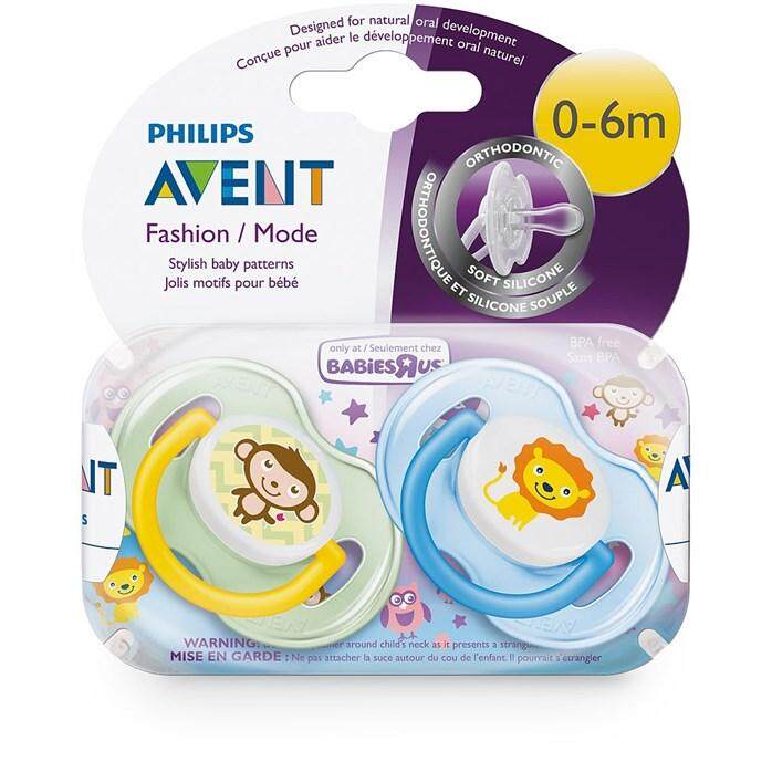 PHILIPS AVENT SOOTHER CLASSIC -6-18M TWIN PACK (MIX COLOURS)