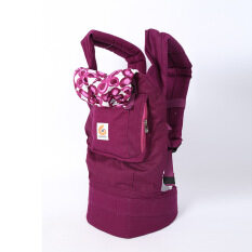 Purple Organic Cotton Ergonomic Baby Carrier Adjustable Newborn Baby Sling Portable Multifunctional Kid Carriage Wrap Mochila Portabebe (BB88-Purple)