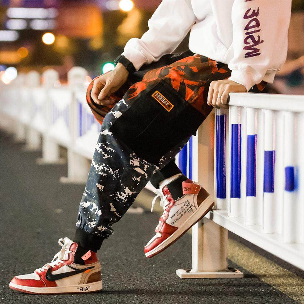 VENFLON Men Tide Brand Harajuku INS Overalls Military Camouflage Trousers Pant VENFLON Men Tide Brand Harajuku INS Overalls Military Camouflage Trousers Pant
