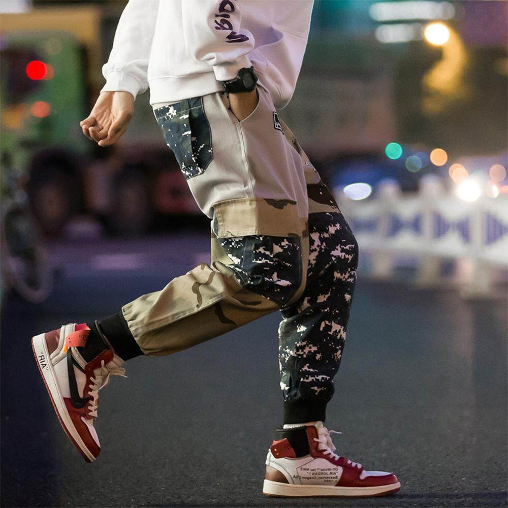 VENFLON Men Tide Brand Harajuku INS Overalls Military Camouflage Trousers Pant VENFLON Men Tide Brand Harajuku INS Overalls Military Camouflage Trousers Pant