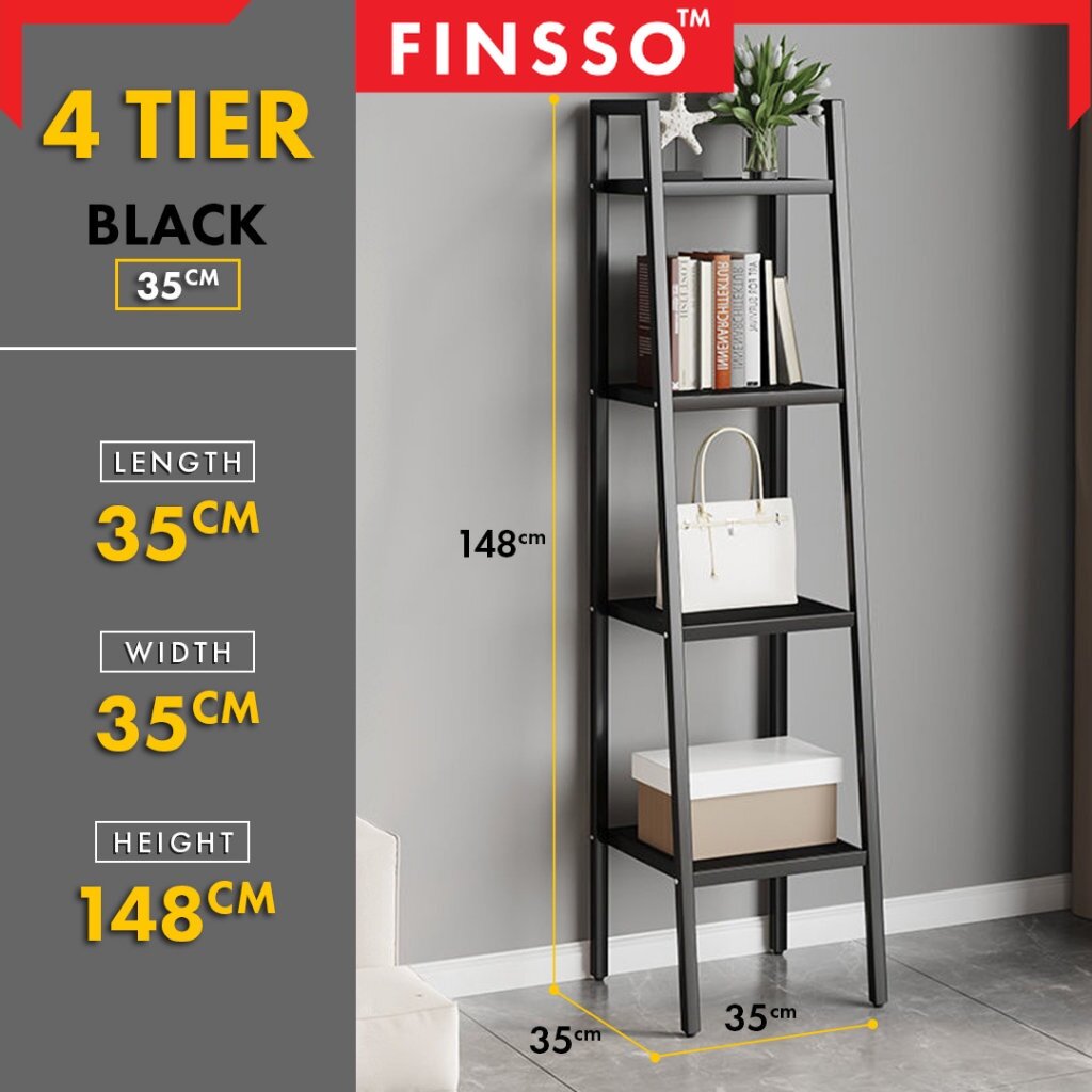 Finsso Shiro Tier Multipurpose Shelf Shelves Rack Rak Besi Living