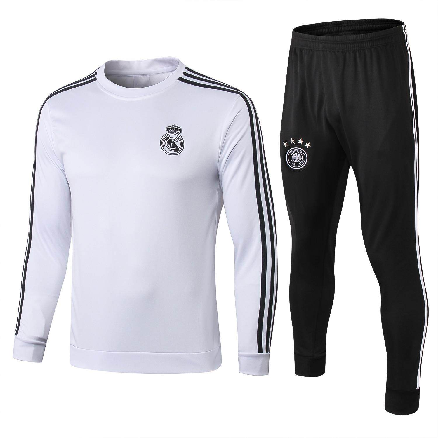 Top Quality Real Madrid Long Sleeve Jersey Training Suit T-shirt and Pants Suit Top Quality Real Madrid Long Sleeve Jersey Training Suit T-shirt and Pants Suit