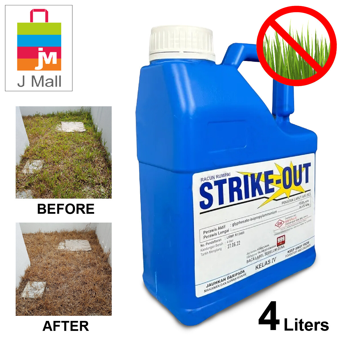 HERBICIDE STRIKE OUT ROUNDUP Herbicide Racun Rumput Rumpai