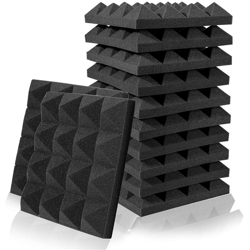 Maximum Noise Absorption Geepro 30x30x5cm 12pcs Soundproofing Acoustic