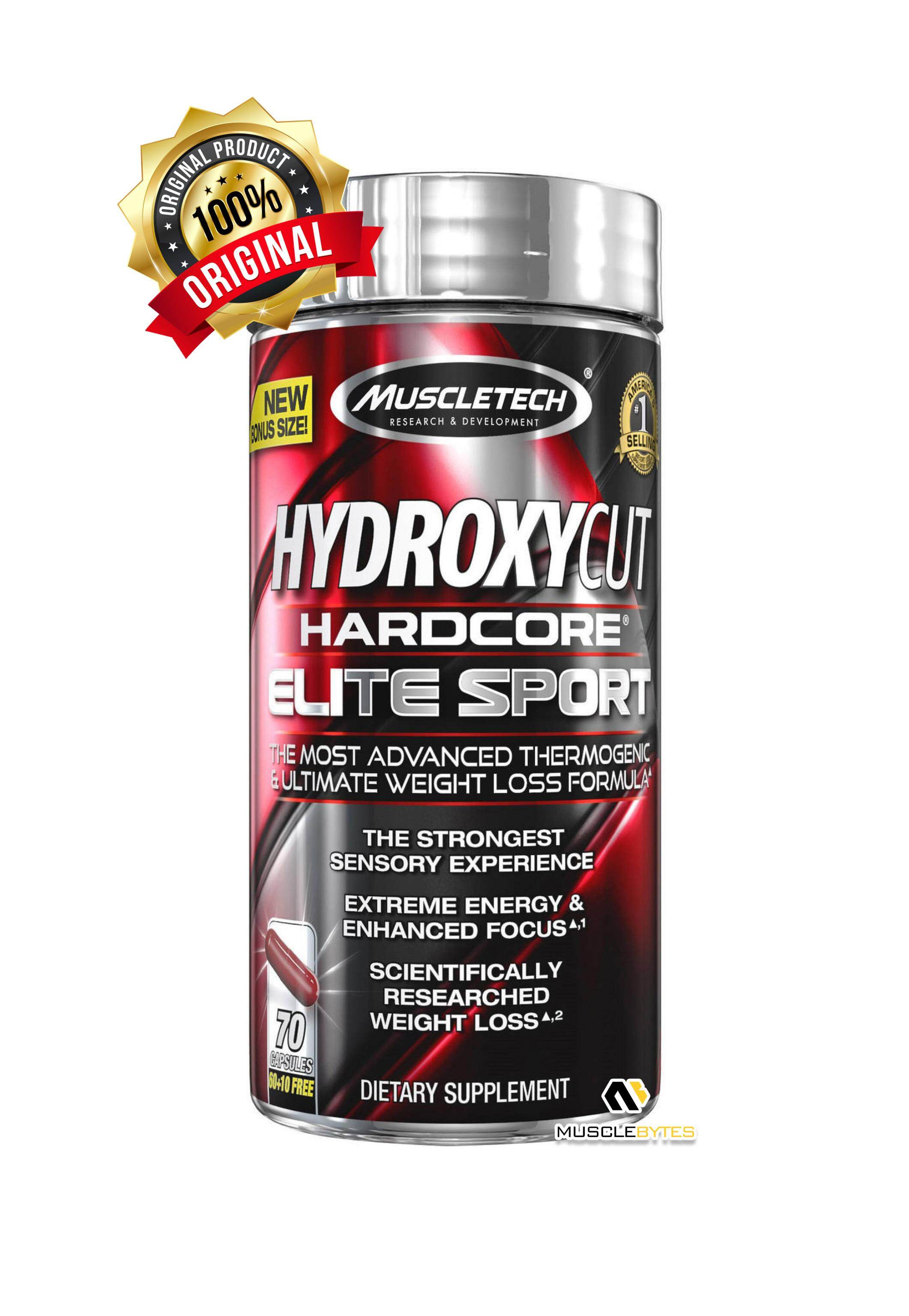 MuscleTech Hydroxycut Hardcore Elite Sport Fat Burner 70 Capsules