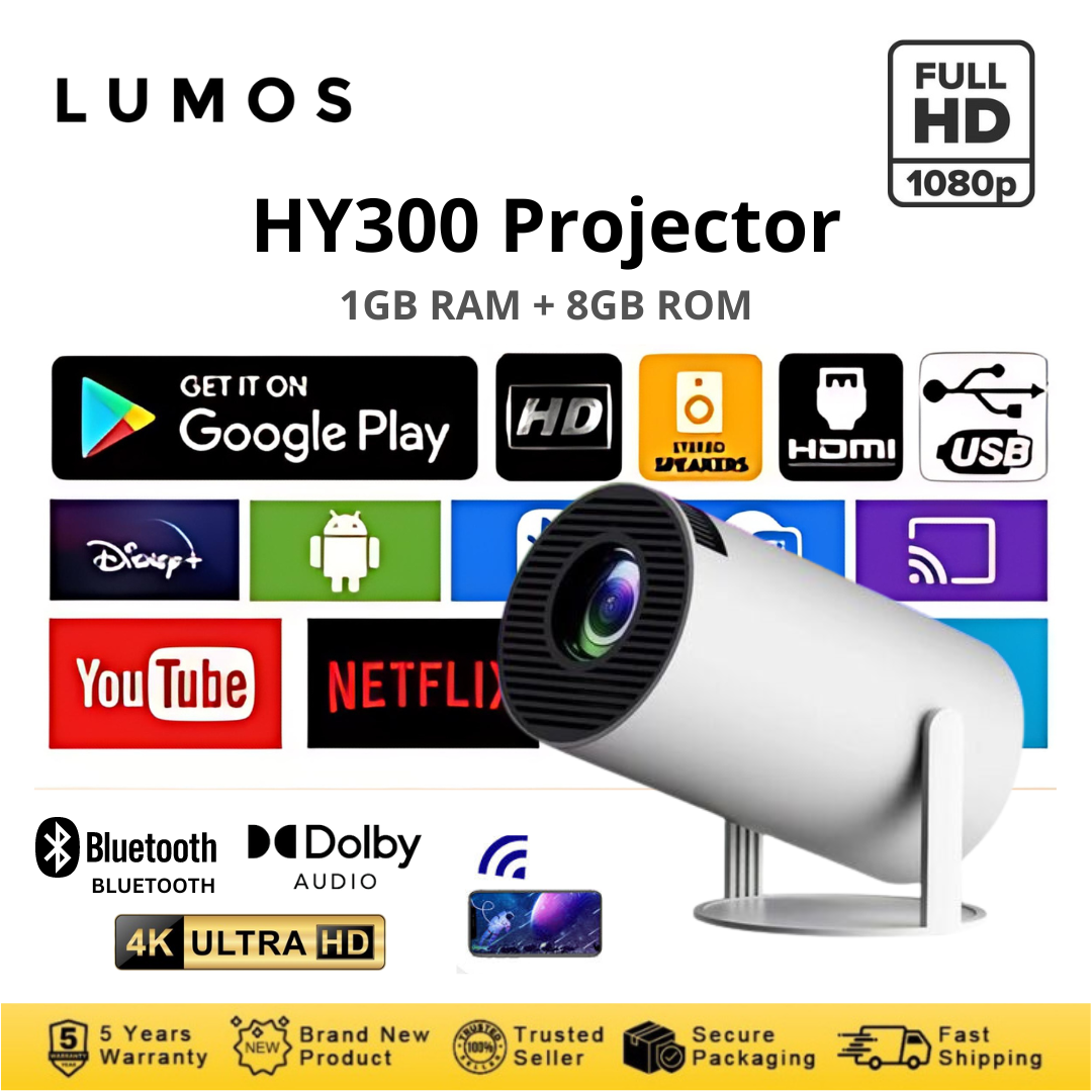 Hy Projector Full Hd P Smart Compatible With K Lumens