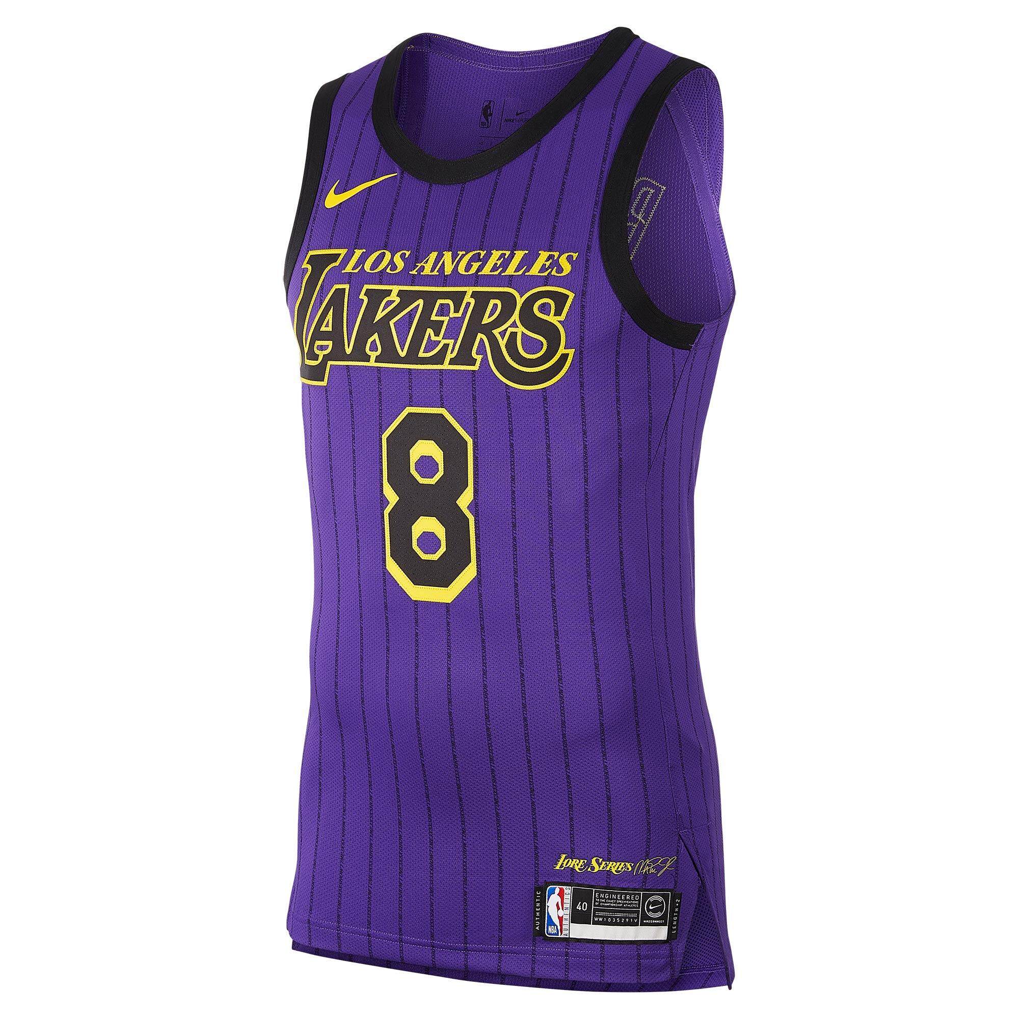 NI - KEOfficial LosA - ngeles Lakers CE AU NBA CONNECTED ผู้ชาย JERSEY AV3696