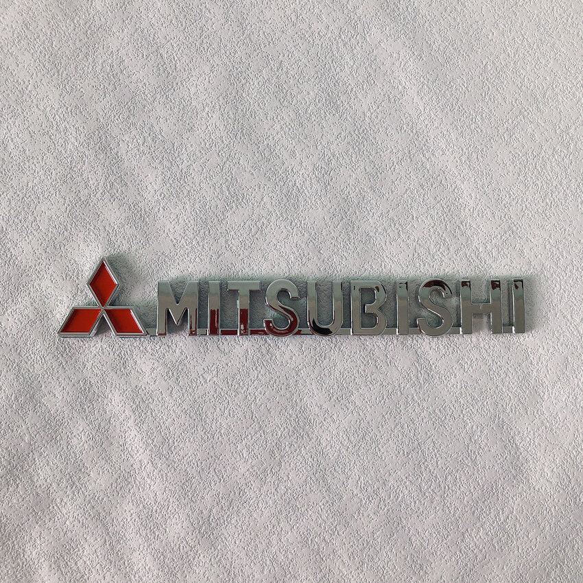 For Mitsubishi Car Emblems Rear Logo ABS Badge Sticker For Mitsubishi