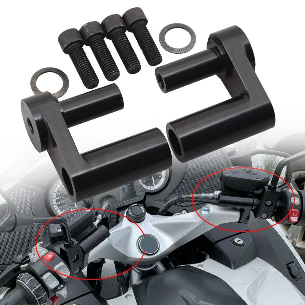 Adjustable Aluminum Motorcycle Back Move Handlebar Risers Mount Clamps