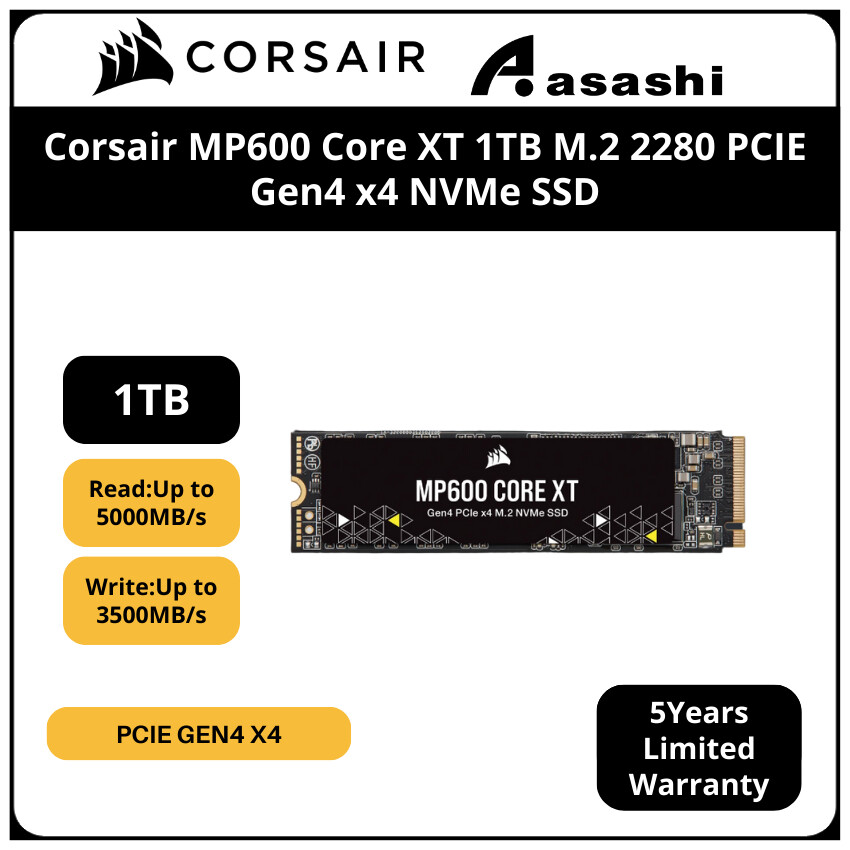 Corsair Mp Core Xt Tb Tb Tbm Pcie Gen X Nvme Ssd