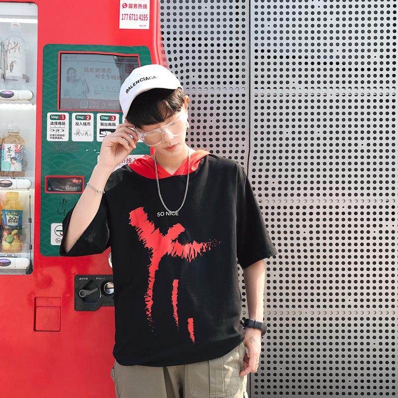 ฤดูร้อน 2019 ใหม่เกาหลีหลวมห้าเสื้อยืดแฟชั่นของผู้ชายสันทนาการพอร์ตแฟชั่นผู้ชายสั้นแขน ฤดูร้อน 2019 ใหม่เกาหลีหลวมห้าเสื้อยืดแฟชั่นของผู้ชายสันทนาการพอร์ตแฟชั่นผู้ชายสั้นแขน