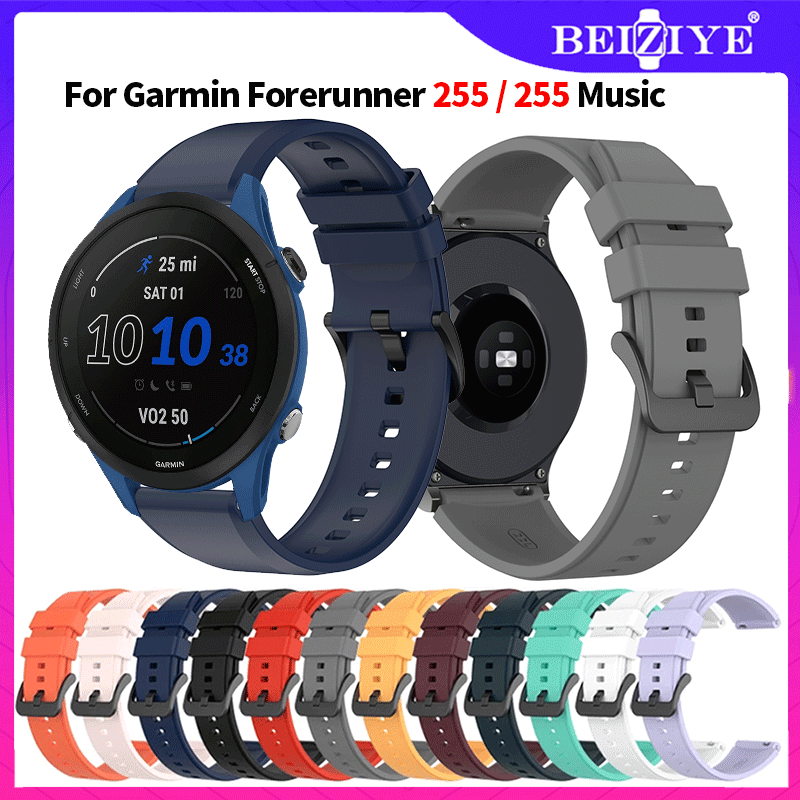 Dây đeo silicon mềm Garmin Forerunner 255 Phụ kiện thay thế đồng hồ