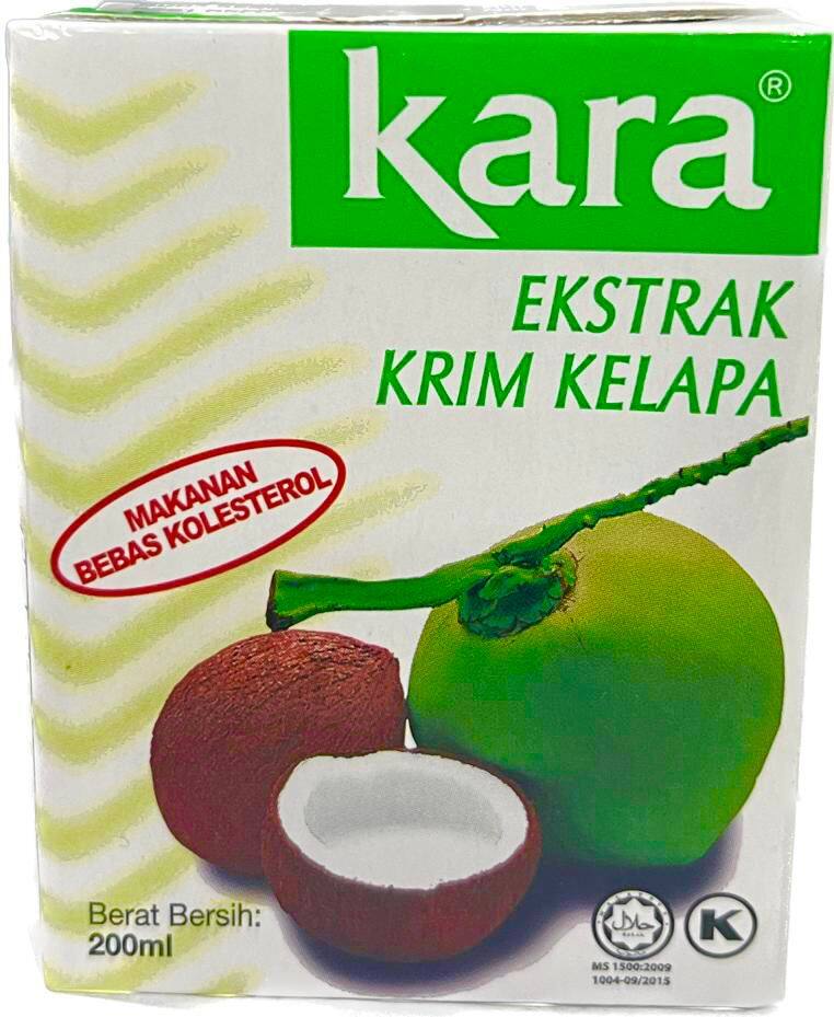 Kara Brand Coconut Milk 200ml Kara Brand Santan Kelapa 200ml Kara