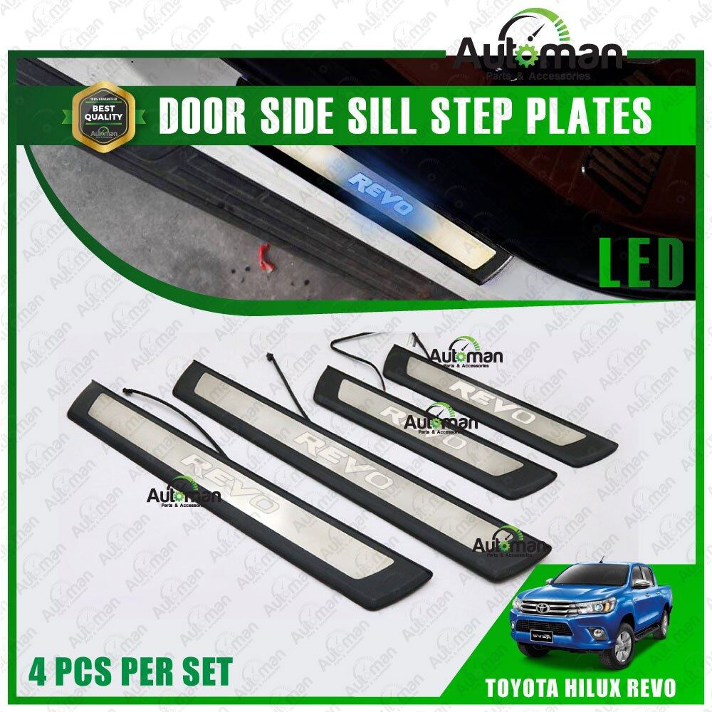 Toyota Hilux Revo Led Door Side Sill Step Plates Lazada