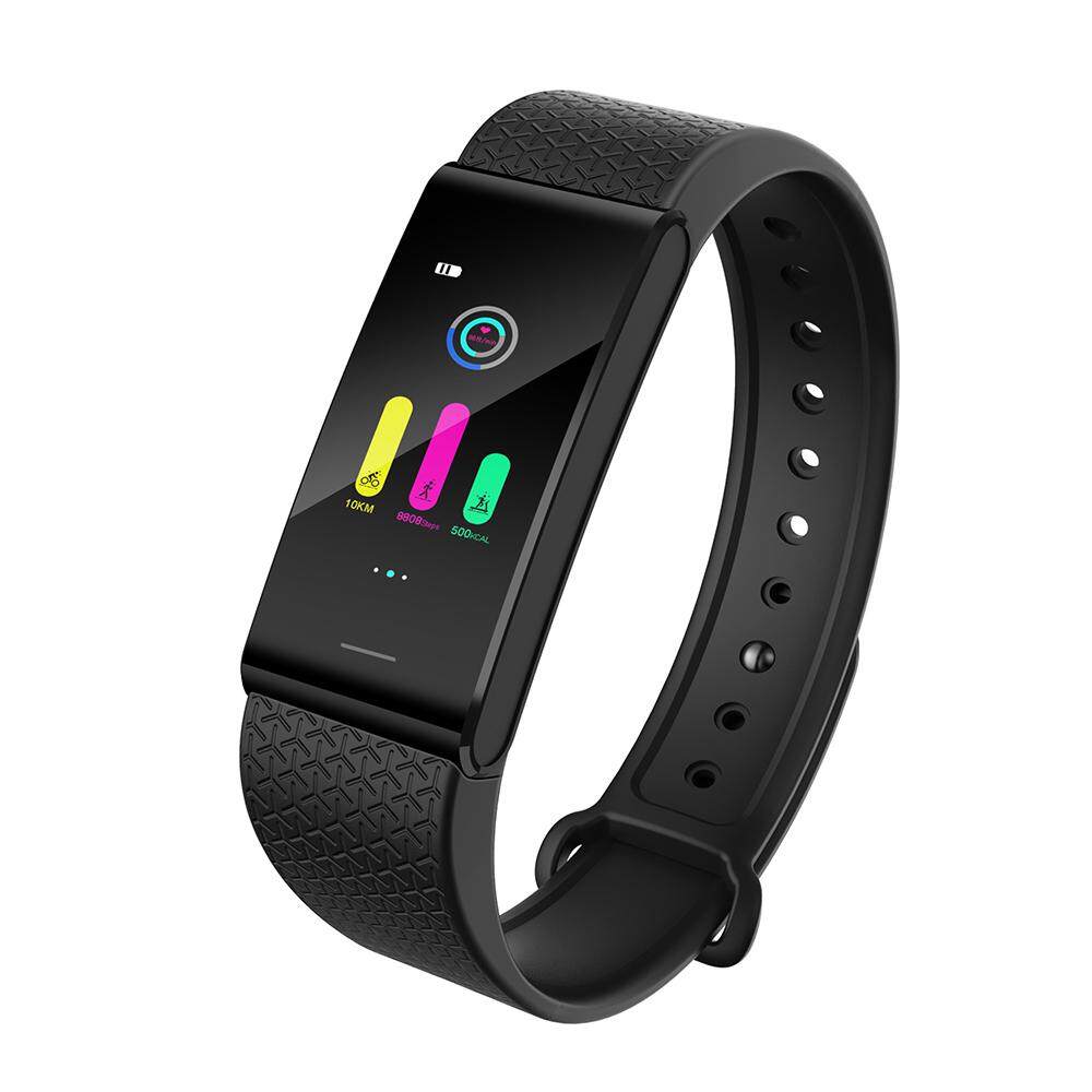 หน้าจอสีสมาร์ทสายรัดข้อมือ Fitness Tracker Bloo - D ความดันเครื่องวัดชีพจรนาฬิกา Pedometer กิจกรรม Tracker กำไลข้อมืออัจฉริยะ IP68 กันน้ำ