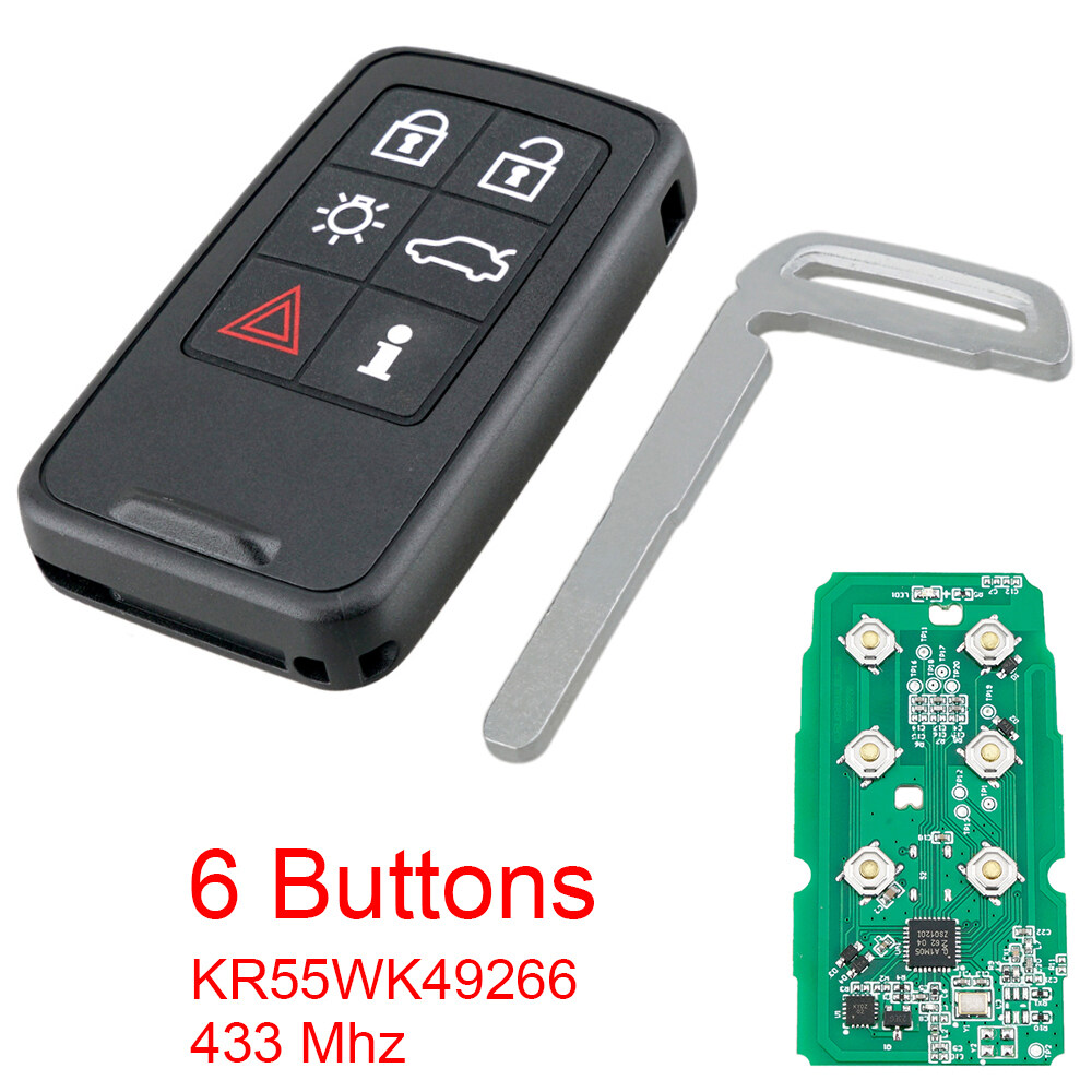 Buttons Mhz Full Smart Remote Key Fob With Id Chip