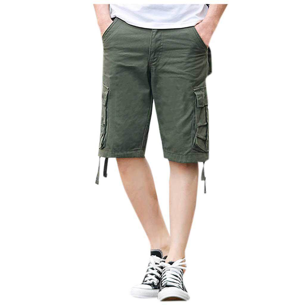(BAIBAO)Men's New Style Cotton Multi-Pocket Overalls Shorts Fashion Pant (BAIBAO)Men's New Style Cotton Multi-Pocket Overalls Shorts Fashion Pant