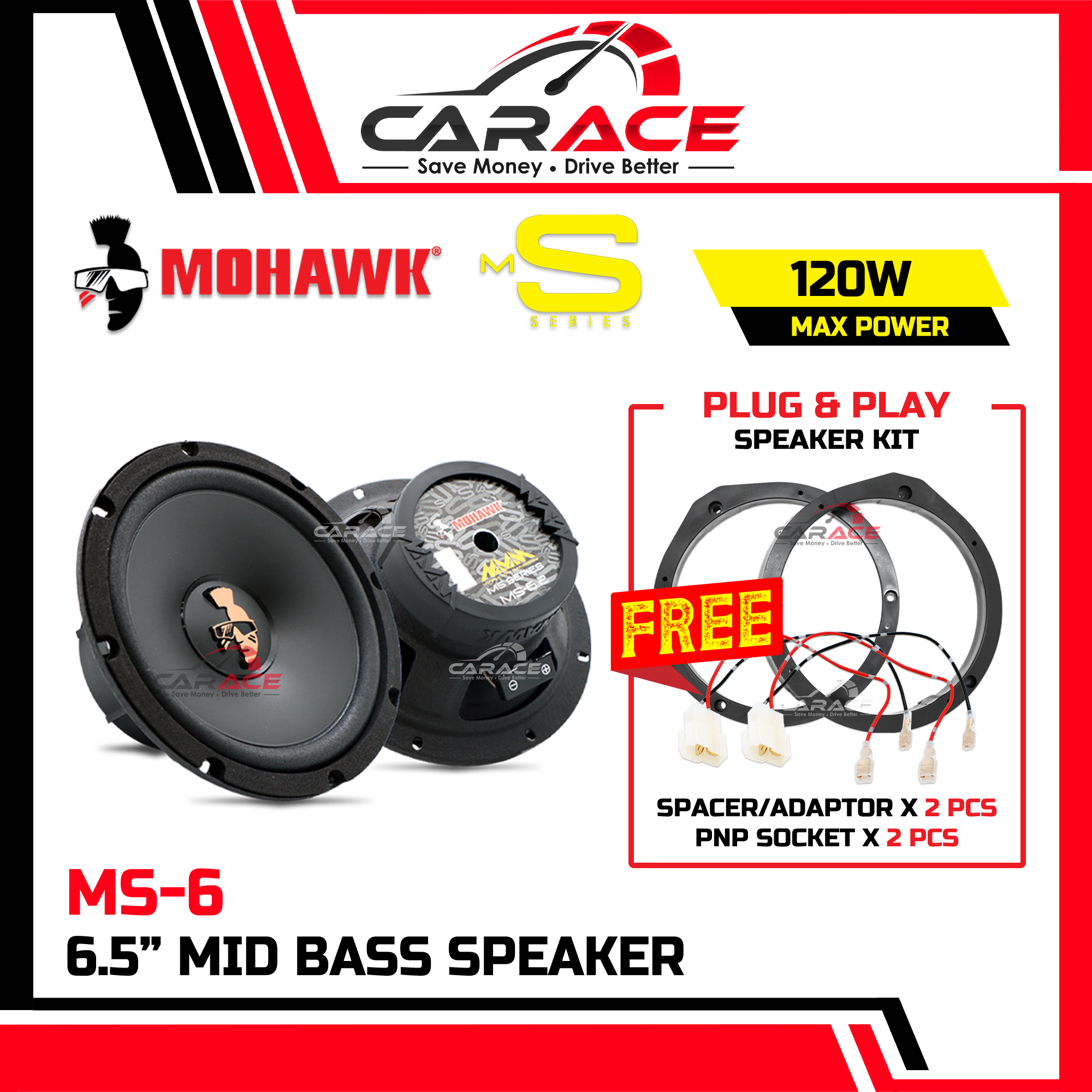 MOHAWK Speaker Aruz 2019 Present Plug And Play Speaker PNP Front Rear