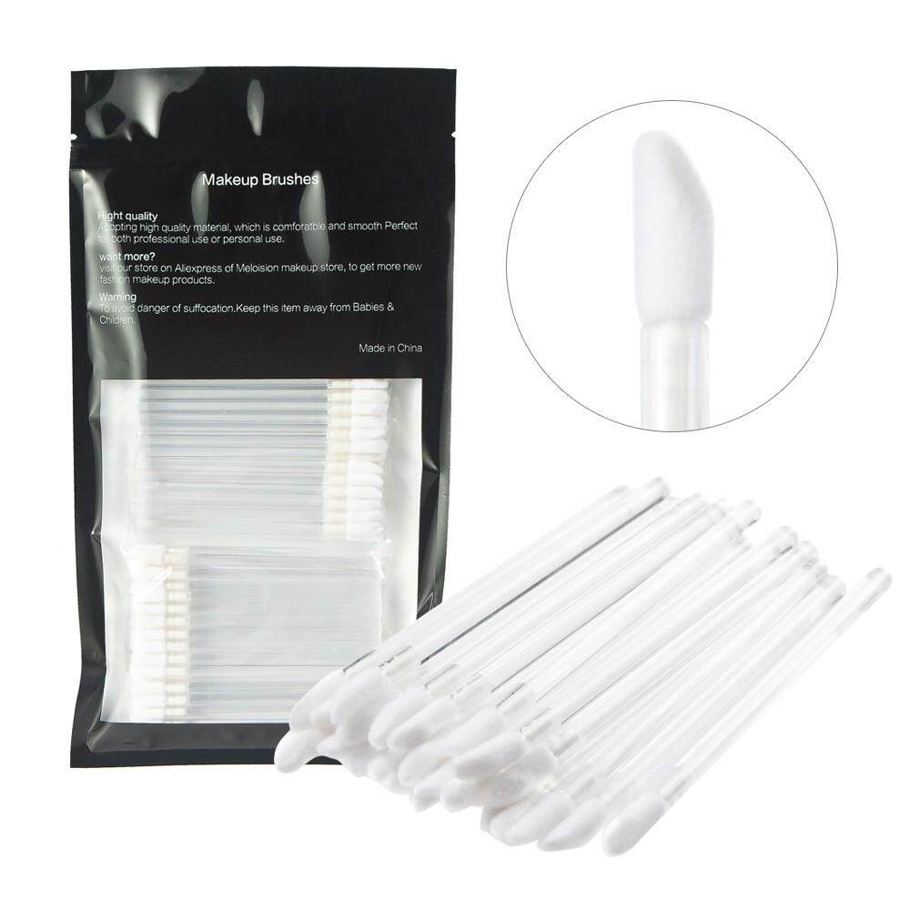 100PCS Disposable MakeUp Lip Brush Lipstick Gloss Wands Applicator Make Up