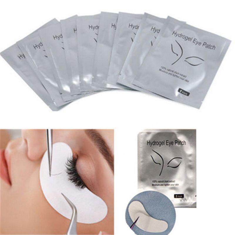 100pcs Eyelash Pad Gel Eye Pads Lint Free Eyepads Pro Makeup Beauty Fiber