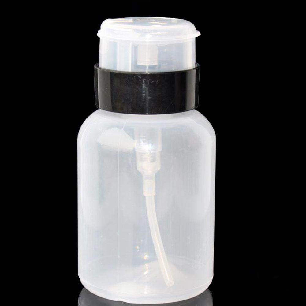 210 Ml Kosong Botol Pompa untuk Nail Art Polish Akrilik Penyimpanan Cair Remover Alat-Internasional