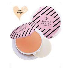 Avon Simply Pretty Smooth White Dual Powder Foundation 10g - Soft Bisque